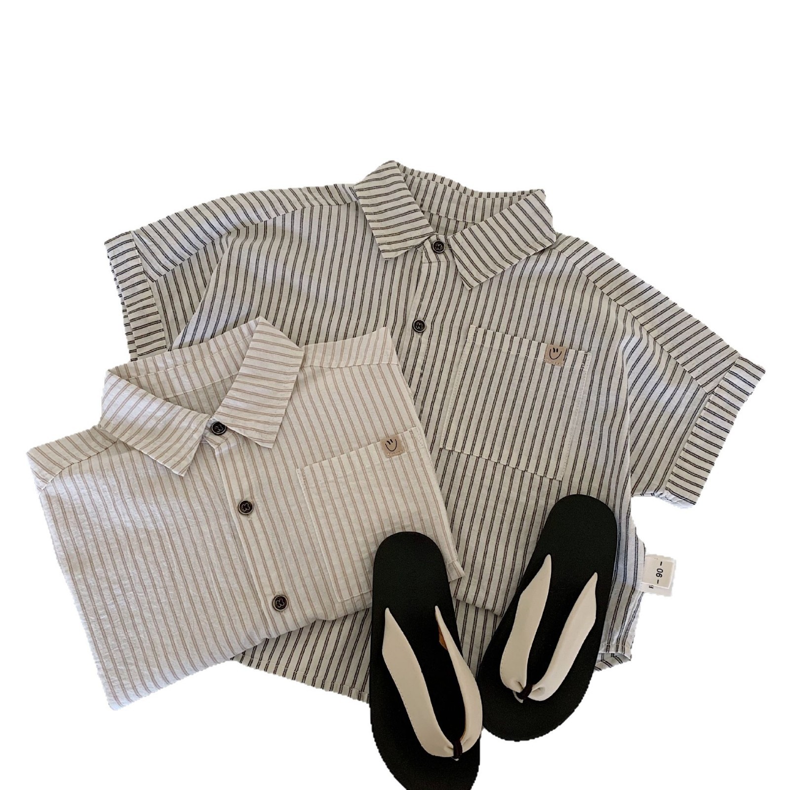 Camisa para niños Maibao Camisa delgada para niños Verano 2025 Nuevo estilo Camisa de manga corta para niños Ropa de verano para niños al por mayor