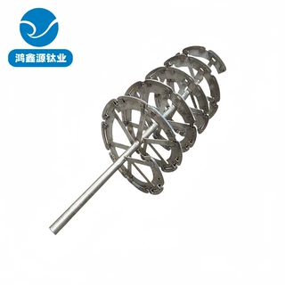 钛合金搅拌轴TA2搅拌龙纯钛桨叶TA1混合叶片耐腐蚀搅拌桨厂家定制