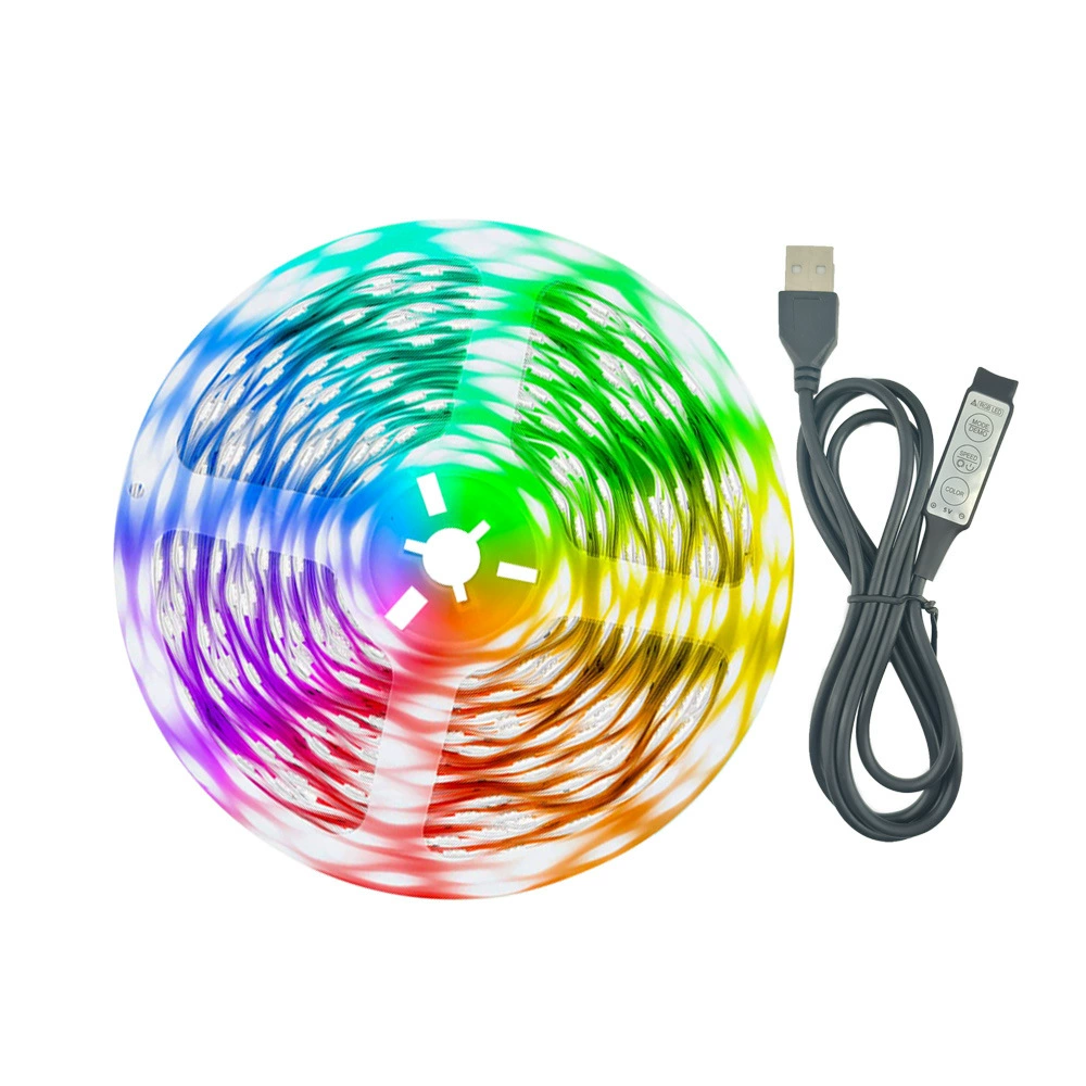 LED-светильник с 5V USB для фона телевизора, низкое давление, водонепроницаемая интегрированная зона света 5050RGB