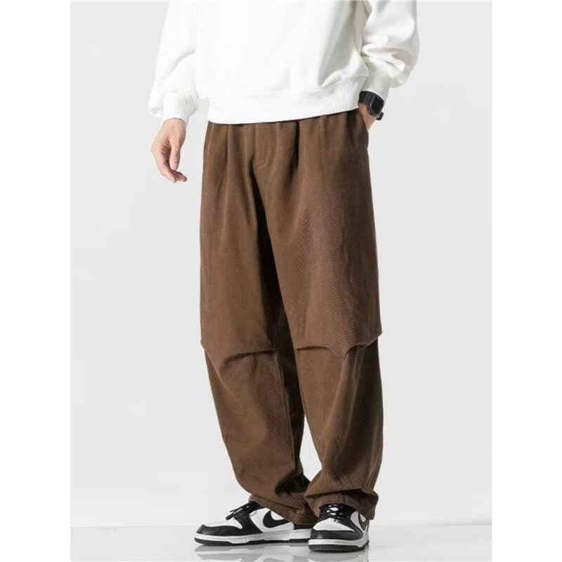 Spring New Style Japanese Style Retro Workwear Casual Pants Loose Wide-Leg Pants Unisex Clean Logging