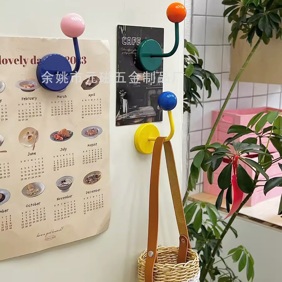 Ganchos magnéticos adhesivos sin perforación para cocina y baño