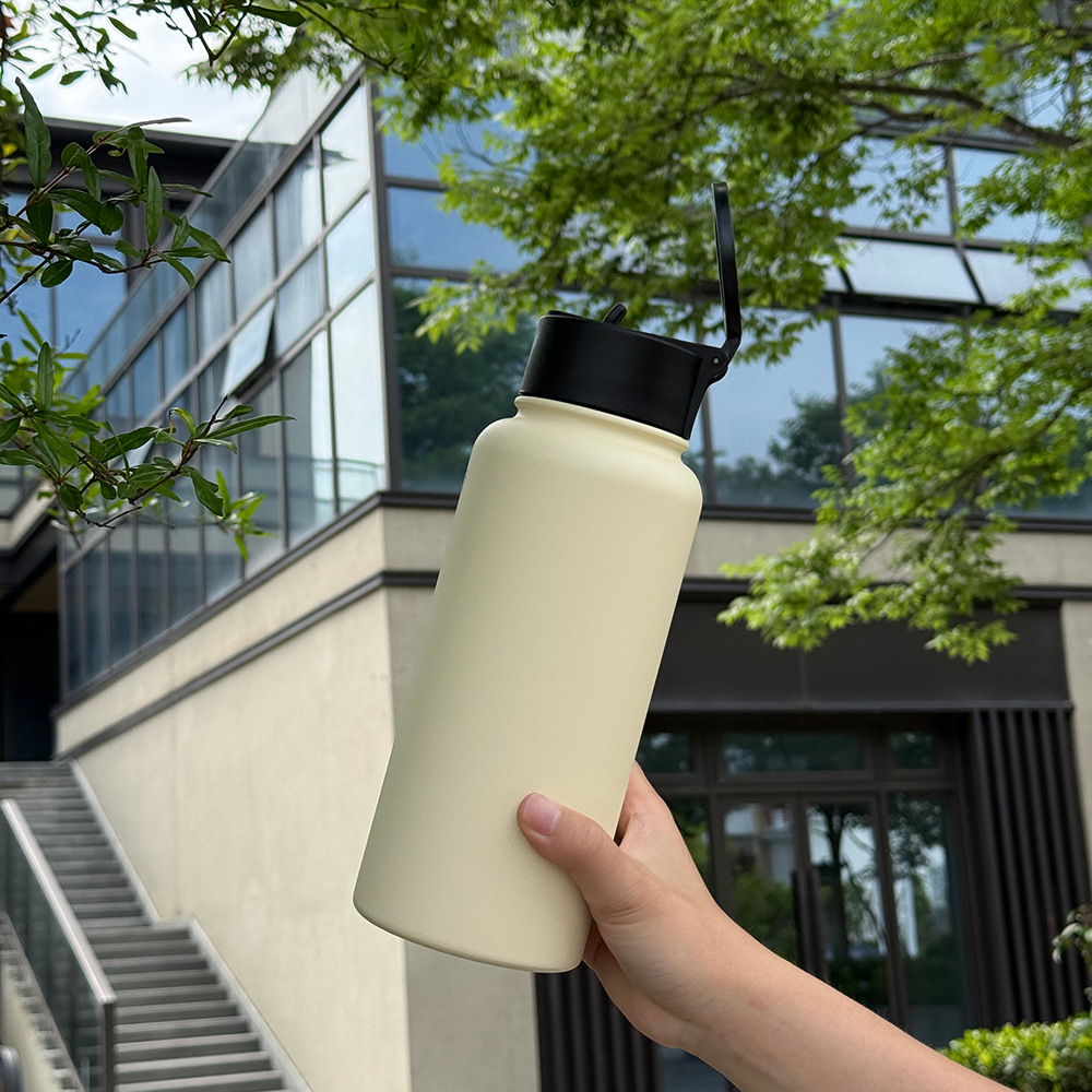 Amazon teléfono móvil transfronterizo imán 32oz taza espacial 304 taza de vacío de boca ancha botella deportiva de gran capacidad