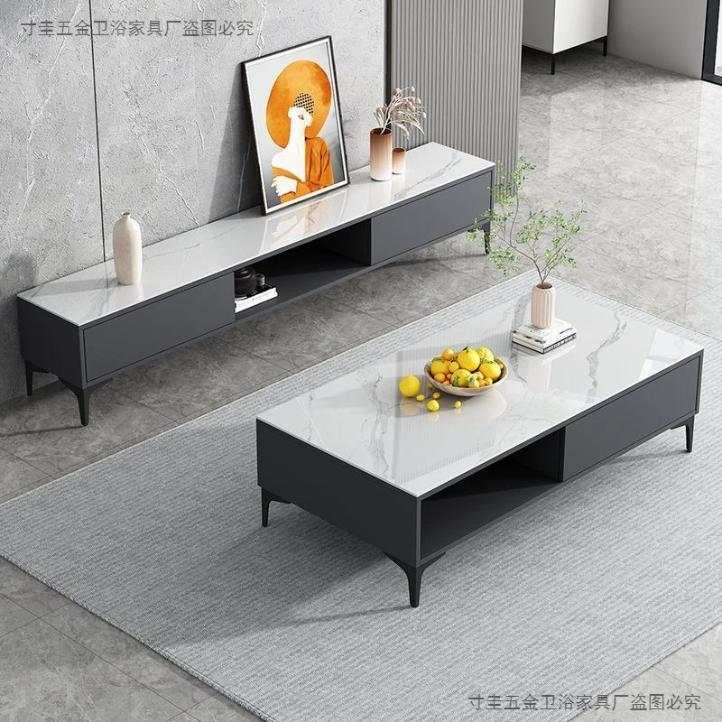 Тумба под телевизор, журнальный столик, комбинация, маленькая квартира, гостиная, многофункциональная домашняя светлая роскошная гостиная, современный напольный шкаф для телевизора, шкаф