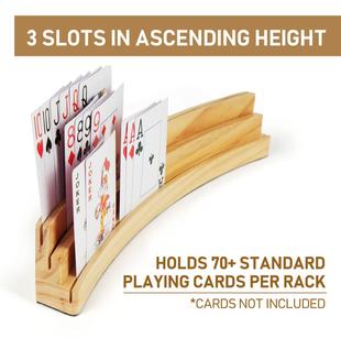 Wooden Playing Card Base Solid Wood Playing Card Holder Display Shelf Wooden Crafts Base Bracket Manufacturer Wholesale