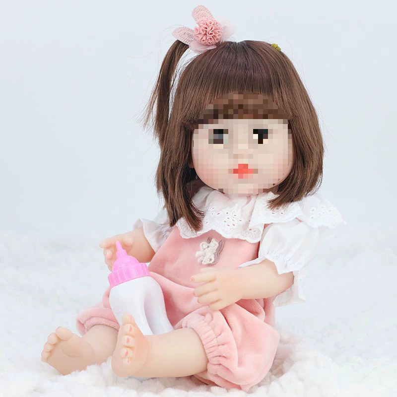 Doll for dressing up, toy girl's from soft rubber, makes sounds