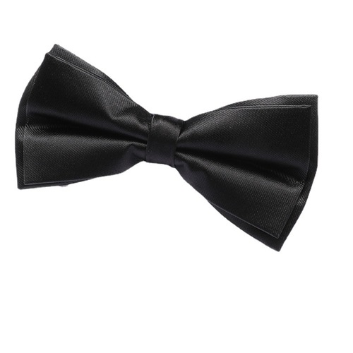 Men's bow tie, groomsmen, black striped solid color shirt, wedding, British Korean style bow tie for women