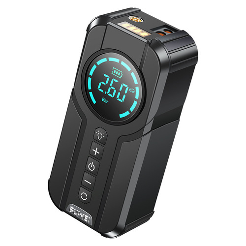 Car emergency starting power supply, air pump, integrated power bank, multi-functional portable battery charging ignition starter