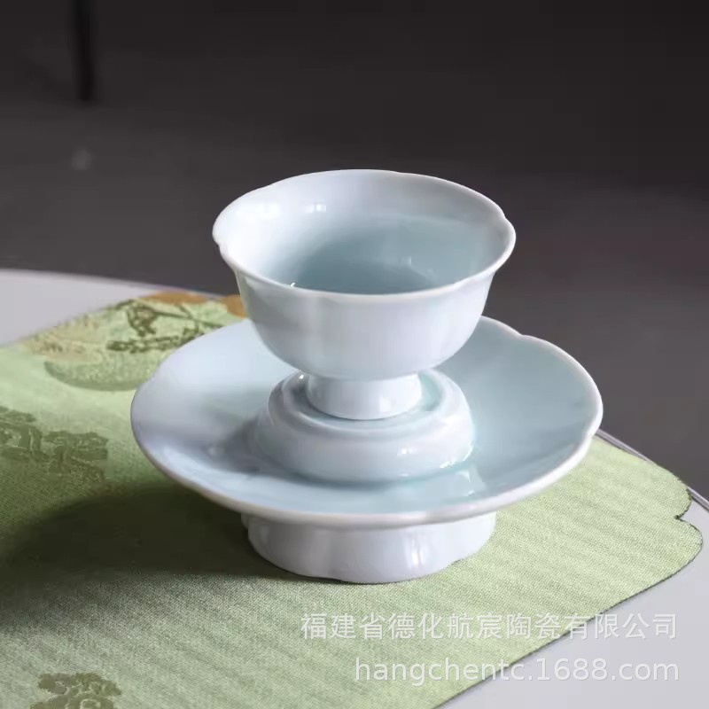 Imitation of Song Dian Tea Tune Cup Shadow Ceramics Ceramics Tea Cup Cup Lotus Pattern Master Cup Home