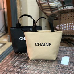 New Fashion Letter French Chiffon Makeup Bag Handbag Lunch Box Bag Mommy Bag Wash Bag Makeup Bag 