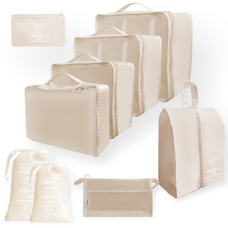 Bolsa de almacenamiento de viaje transfronterizo juego de cosméticos de lavado digital bolsa de almacenamiento subpaquete ropa zapatos bolsa de lona
