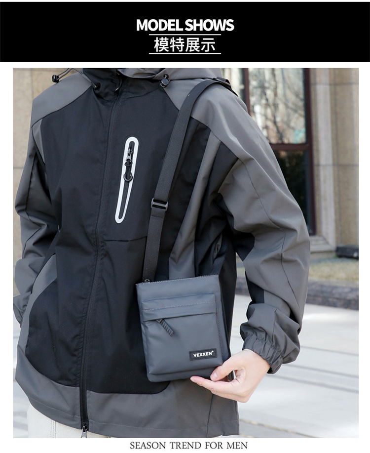 2025 Herrentasche Umhängetasche Casual Schultertasche Herrensrucksack Mini Handytasche Hochformat hochwertiges Design wasserabweisend leicht tragbar