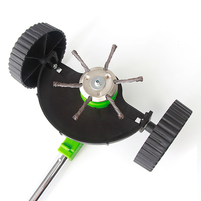 电动割草机手推轮小型家用手持锂电打草机充电多功能草坪修剪除草