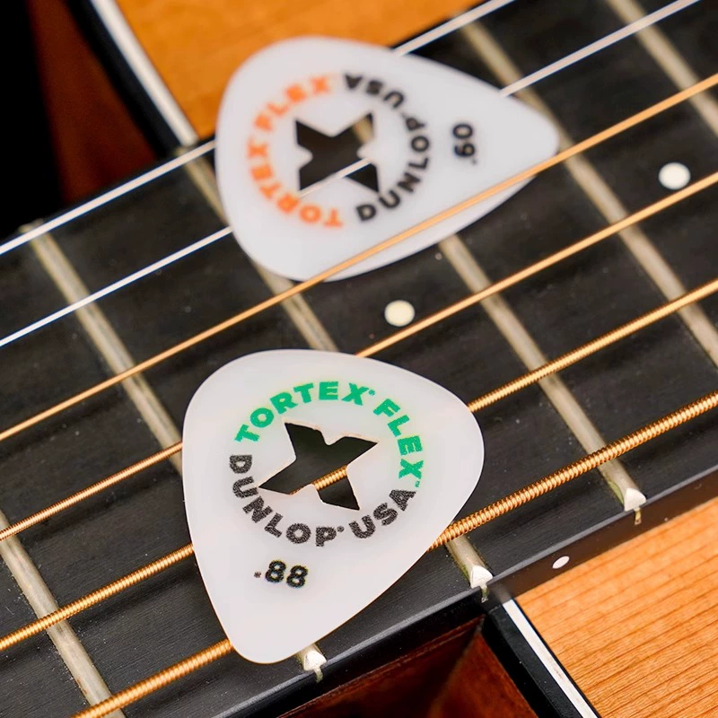 DUNLOP 428X стандартные медиаторы для электрогитары древесной породы TORTEX FLEX полые противоскольные медиаторы