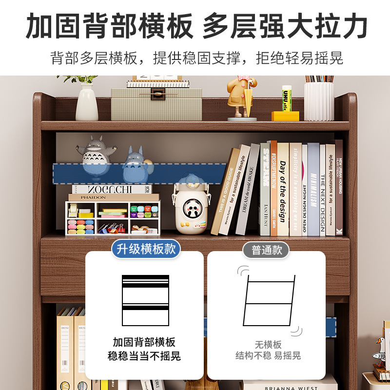 飘窗书架置物架家用窗台收纳柜子储物柜阳台改造神器立式多层书柜|undefined