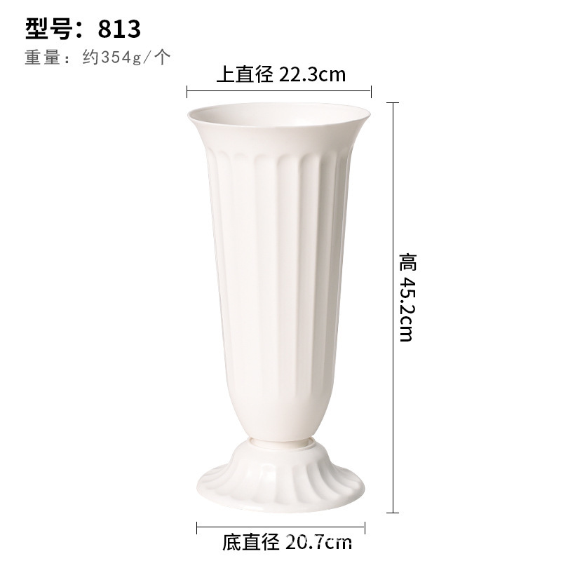 プラスチック植木鉢ヨーロッパスタイル肥厚白緑大根鉢植え蘭胡蝶蘭バルコニーガーデニング水耕植木鉢|undefined