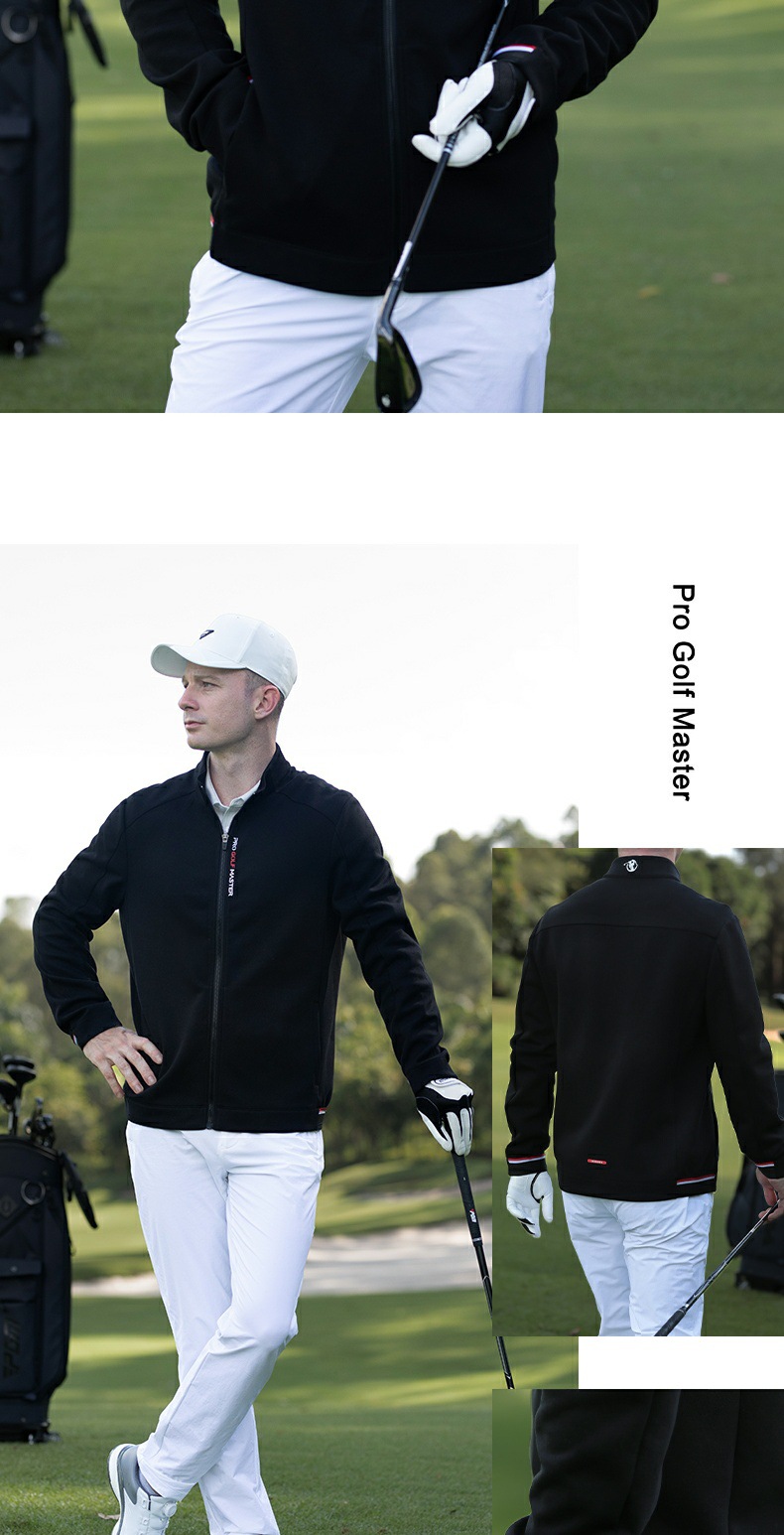 Áo khoác golf nam cổ đứng vải dệt kim thể thao ấm áp phối màu — YF726-áo khoác trắng [cổ đứng ấm áp/vải thể thao dệt kim], YF726-Áo khoác đen [cổ đứng ấm áp/vải thể thao dệt kim], YF726-áo khoác đỏ [cổ đứng ấm áp/vải thể thao dệt kim] chi tiết 10