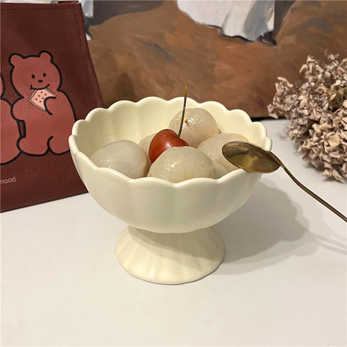 Ice cream bowl, ice cream dessert cup, cream style internet celebrity tableware, tall shaved ice dessert, soft ice pudding bowl