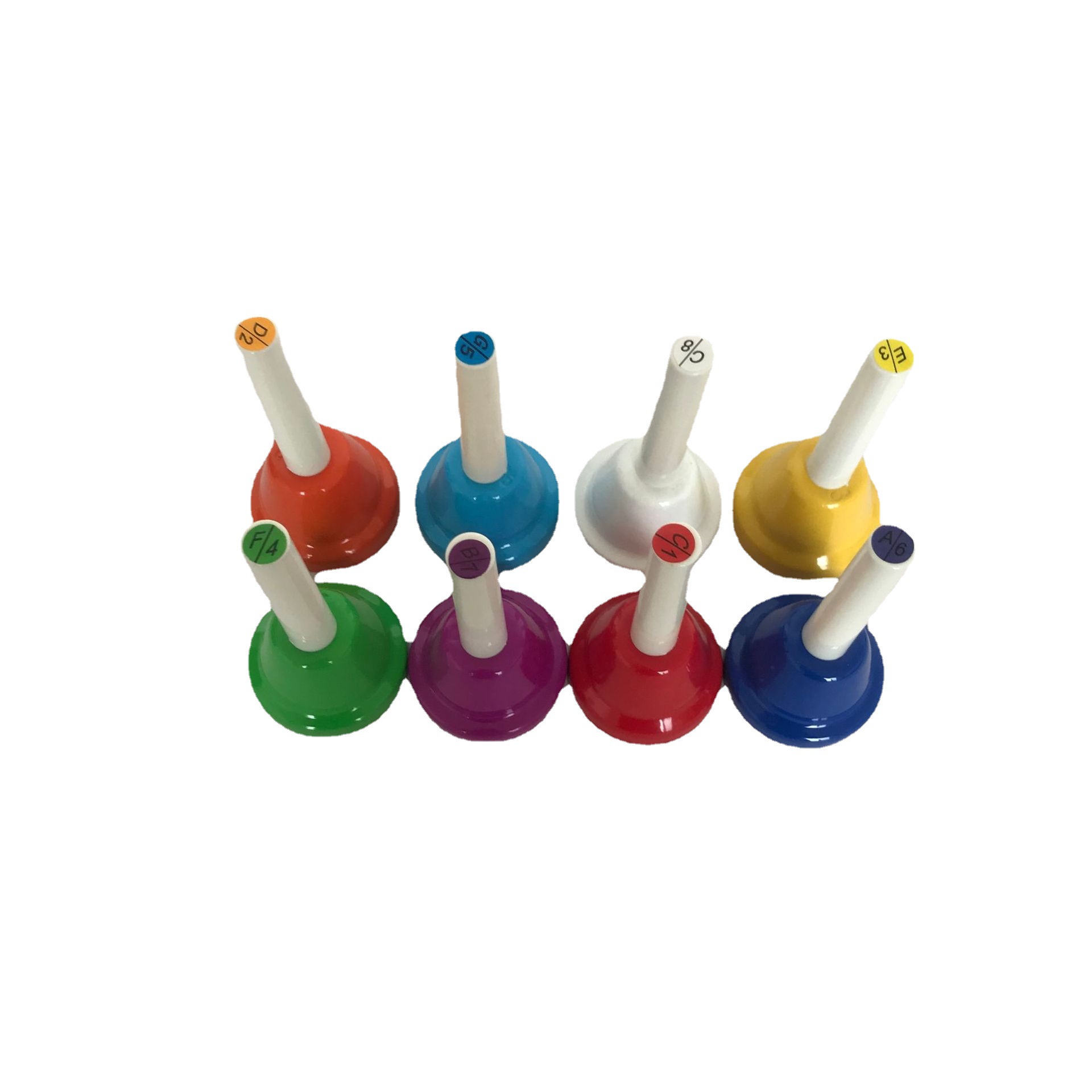 Orff instrumento musical educación preescolar material didáctico instrumento de percusión de ocho tonos reloj táctil sonajero Clase de ocho tonos Bell