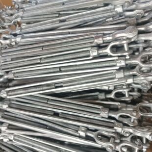 Qingdao Libang High Strength 45 # Carbon Steel American-Style Forged Turnbuckle 3/8X6 Fork Type Suitable for Ships and Bridges.