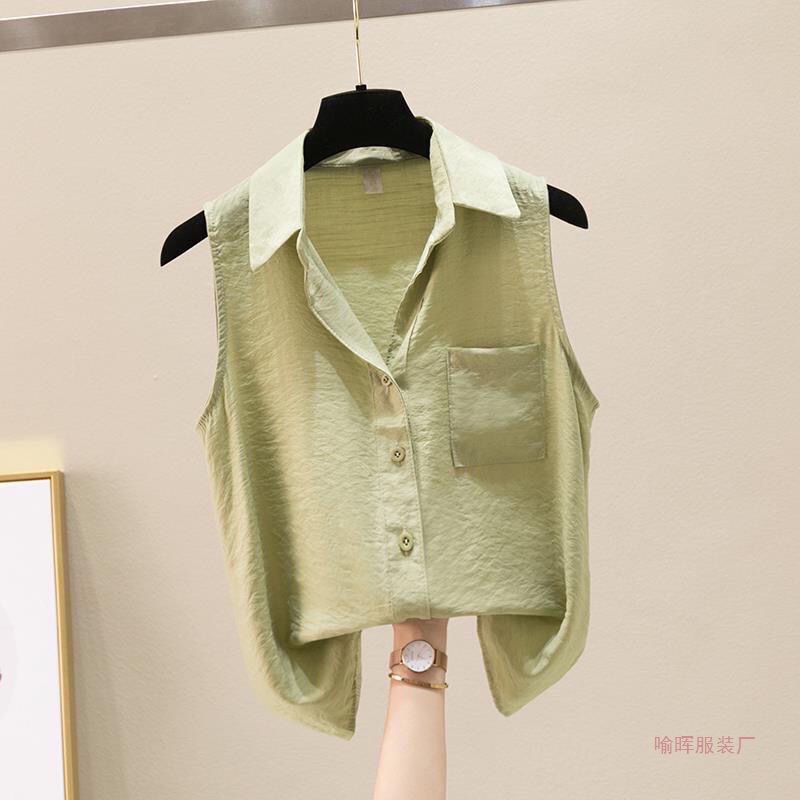 2026 Spring New Stylish and Beautiful Blouse, Sleeveless T-Shirt, Loose Chiffon Shirt for Women 2026 Spring New Stylish and Beautiful Blouse, Sleeveless T-Shirt, Loose Chiffon Shirt for Women
