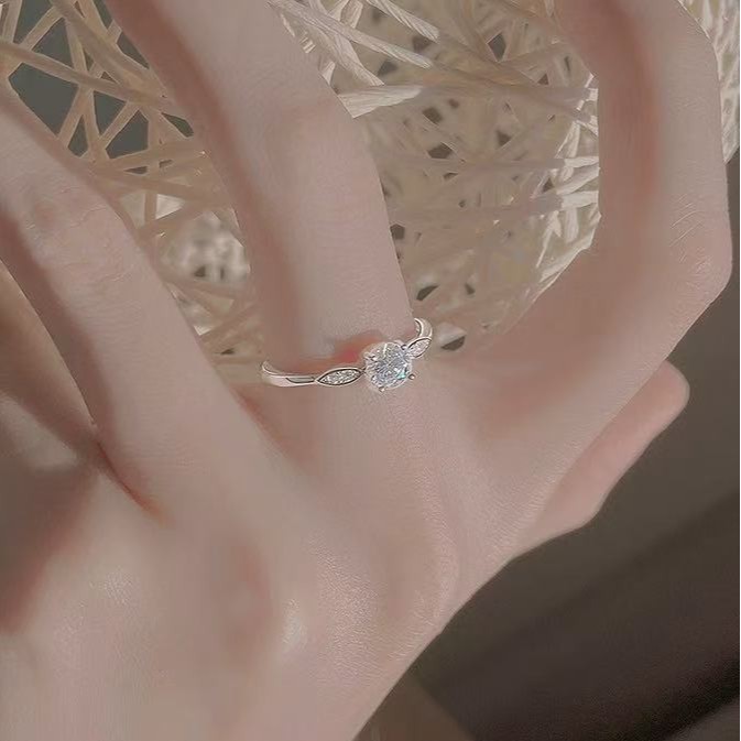 Vintage Graceful 925 Silver-plated Open Ring For Women Jewelry_voghion.com