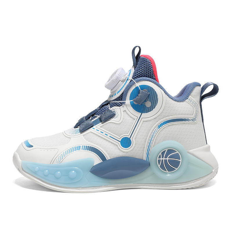 Zapatillas de baloncesto para niños, malla de verano, transpirable y sin olor, zapatillas de deporte, suela suave, zapatos de baloncesto para niños resistentes al desgaste