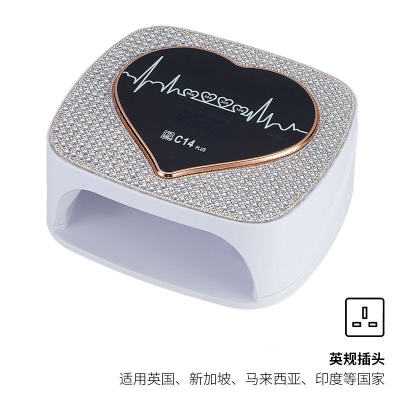 Lámpara de manicura transfronteriza 308W alta potencia manicura luz de fototerapia almacenamiento manicura tienda de manicuras manicuras manicuras pegamento manicuras manicuras asado luz