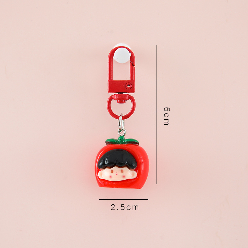 과일 아조 소녀 키링/사과