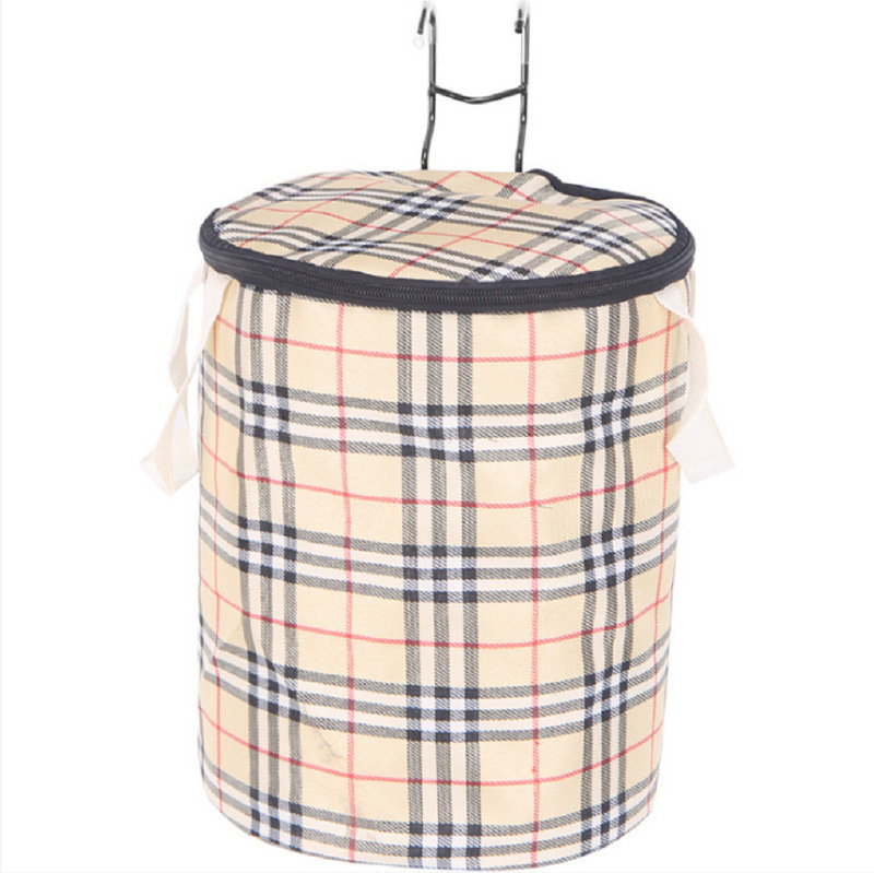 Bicycle cloth basket folding basket canvas basket with lid basket portable handlebar hanging basket