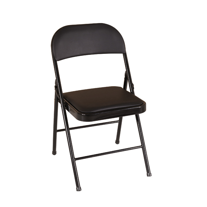 Fold black / Steel feet-fixed armrests