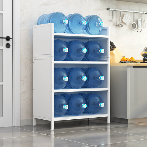Kitchen shelf storage cabinet with door, microwave storage cabinet, multi-layer floor-standing multifunctional sideboard cabinet