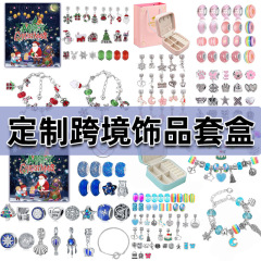 カスタマイズされたクロスボーダージュエリーセット、合金ジュエリーセット、ブレスレット、ネックレス、イヤリング、写真とサンプル、カスタムメイドのソース工場