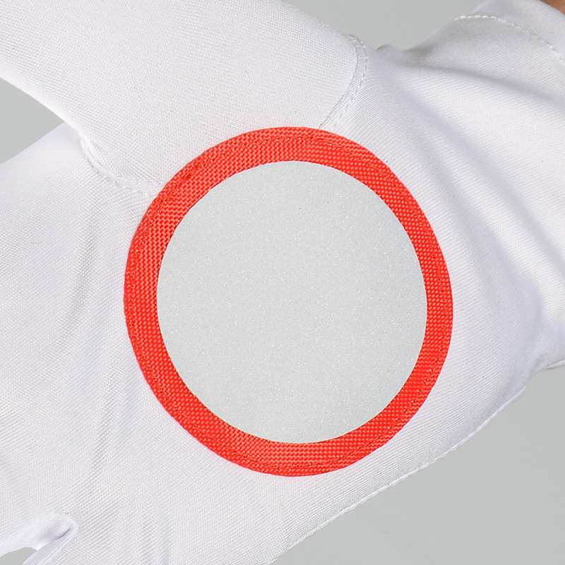 Guantes de servicio delgados de verano reflectores de dedo completo de hielo transpirable guantes de patrulla de etiqueta de tráfico