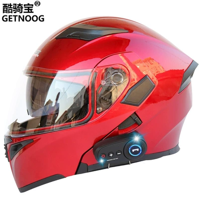 double lens exposed helmet full, Motorcycle Safety Supplies - zaohong-with-k10-bluetooth-m