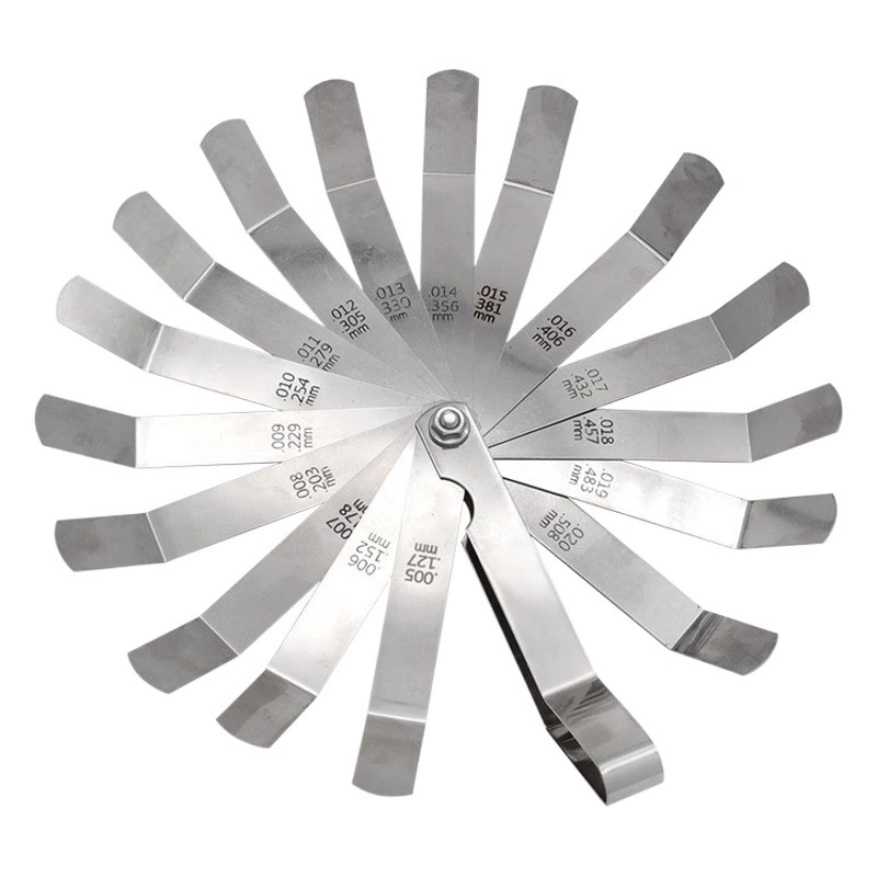 Щуп манометра из нержавеющей стали Высокоточный цельный датчик толщины заглушки клапана 0127-0508 мм