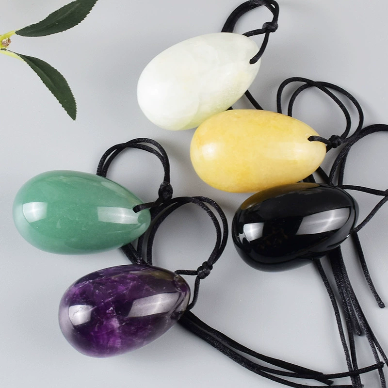 40*25 middle number jade egg powder, jade, eggs, natural obsidian punching jade egg source manufacturers wholesale