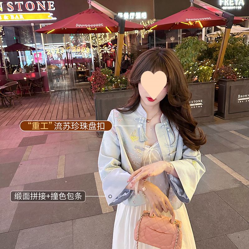 棉香约高级感国风女装新中式上衣2025春秋新款外套女新中式汉服|undefined