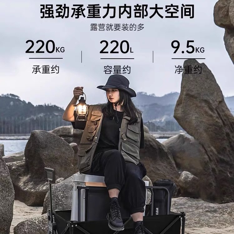 屋外キャンプ車の新型キャンプ車は折りたたみ可能なピクニックキャンプ車のカートに屋台を置くカートは折りたたみ可能です。|undefined