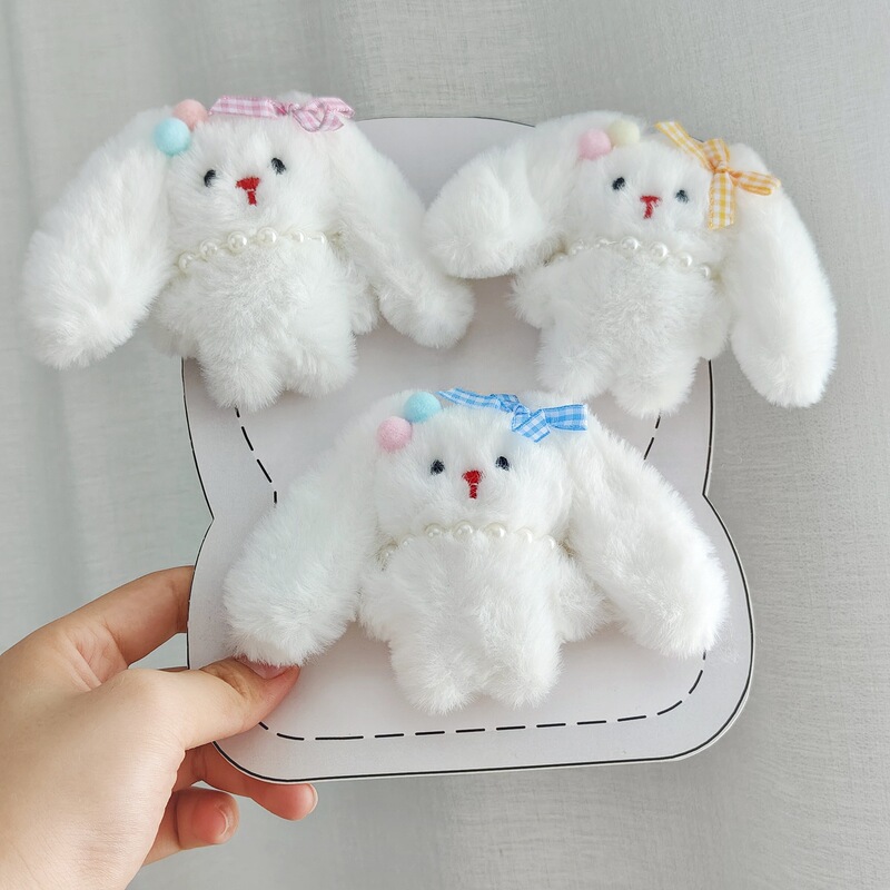 Cute Plush Bunny Doll Pendant, Soft and Adorable Long-Eared Rabbit, Girly Heart Doll, Brooch Decoration for Clothing and Bags Cute Plush Bunny Doll Pendant, Soft and Adorable Long-Eared Rabbit, Girly Heart Doll, Brooch Decoration for Clothing and Bags