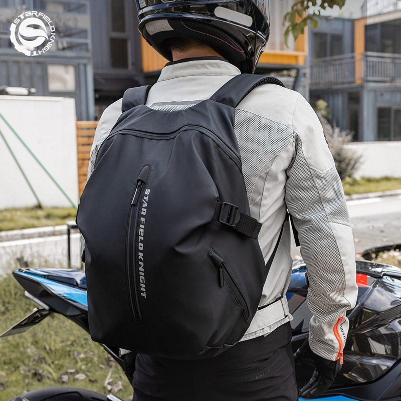 Star Knight Riding Helmet Backpack Motorcycle Backpack Knight Lightweight Can Hold Full Helmet Waterproof Night Reflective