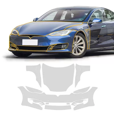 Cross-border special for Tesla: Car paint protective film - model-s-16-20-car-front-film-package