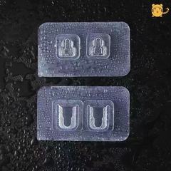 Strong Adhesive Male-Female Clips, Invisible Screw-Free Mountable Double-Sided Tape, Transparent Hook Tabs Manufacturer Supply