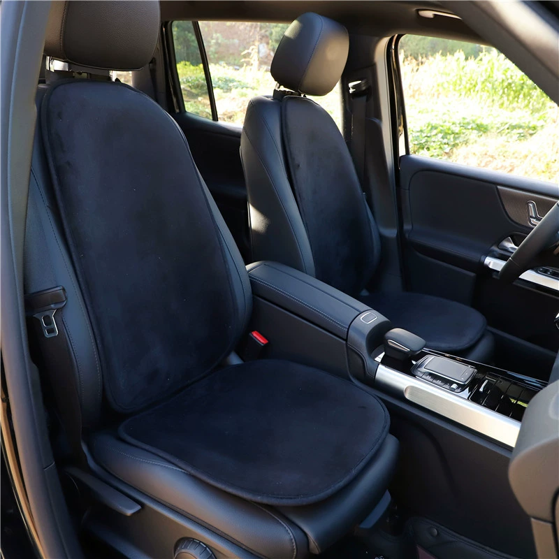 Подушка для автомобильного сиденья короткая плюшевая Автомобильная цельная подушка для приклада зимняя теплая Нескользящая Автомобильная фурнитура DIY