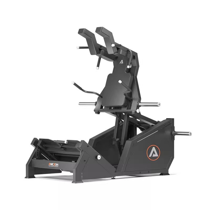 Hack máquina de cuclillas gimnasio equipo de entrenamiento de piernas comercial hip puente hip empuje máquina de entrenamiento de fuerza muscular equipo de fitness