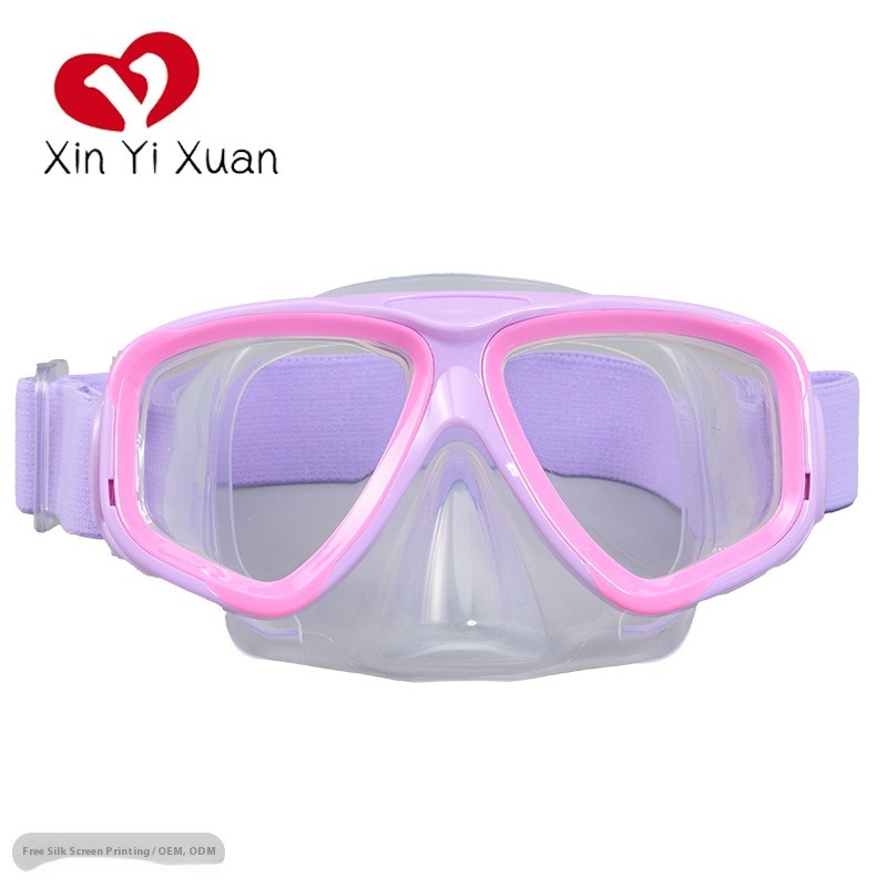 New Diving Goggles, Silicone Anti-Fog Snorkeling Mask, Fully Dry Snorkel Mask, Cloth Headband Diving Glasses
