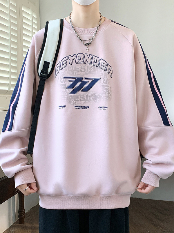春秋季新款圆领卫衣12-15岁男孩初中学生13青少年大童秋装长袖t恤|undefined