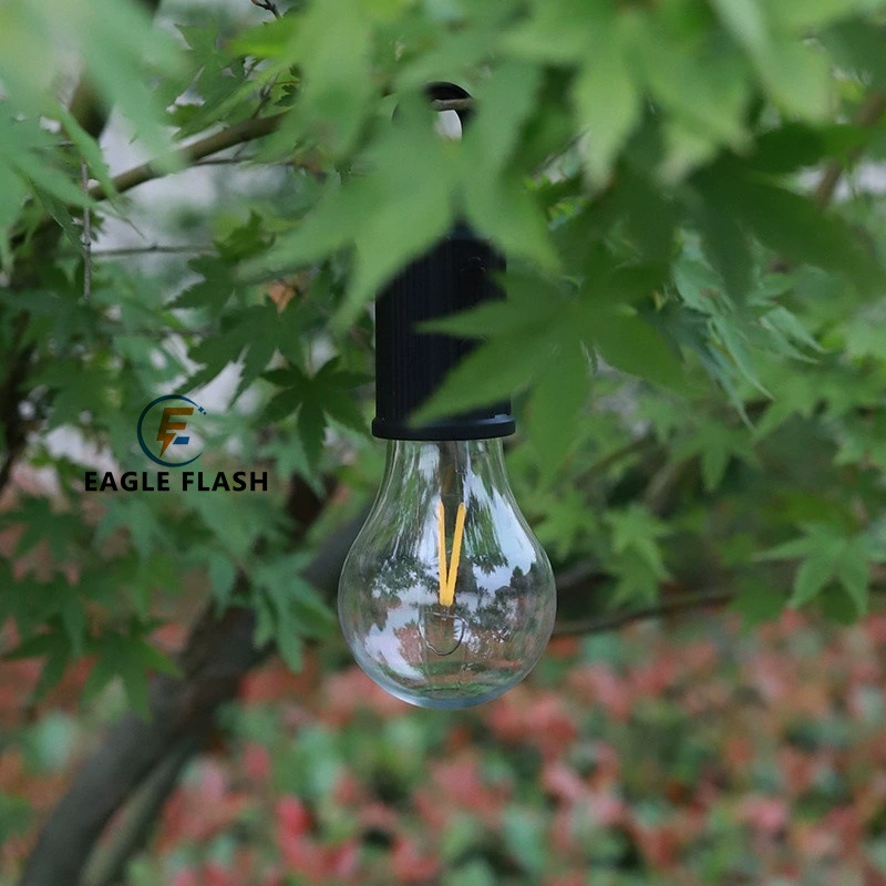 Camping LED Bubble Lamp (Eagle Flash) EF-T Series — 400 mAh Rechargeable & Solar, Hook Handle
