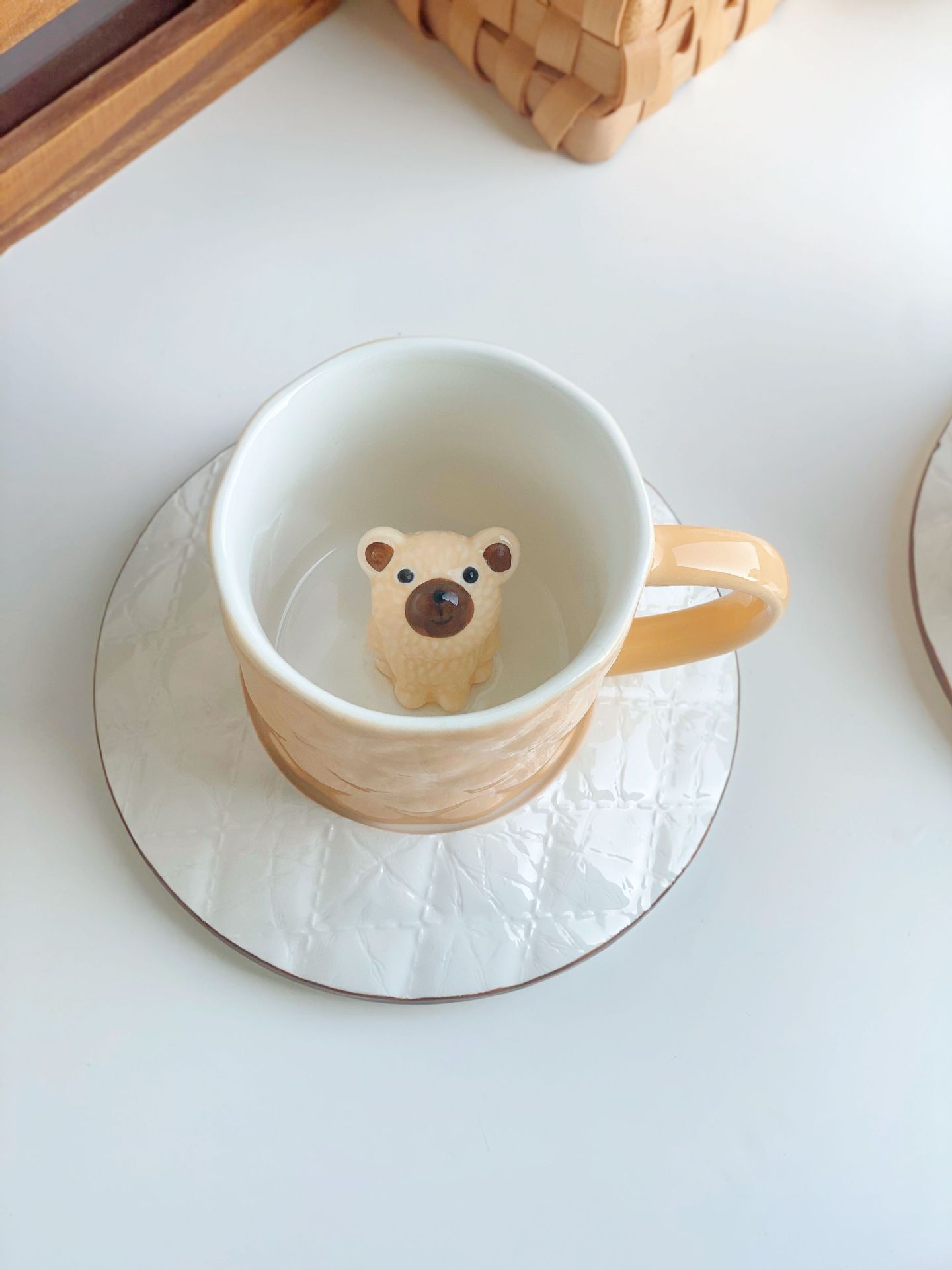 Cada 5 Yuan taza de cerámica taza de liquidación cantidad de stock no es mucho taza de café taza de agua taza de dibujos animados taza de desayuno