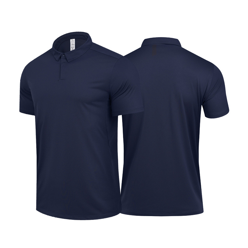 LULU nueva camisa de polo de tenis deportivo de secado rápido Golf ligero transpirable de manga corta hombres y mujeres al por mayor transfronteriza