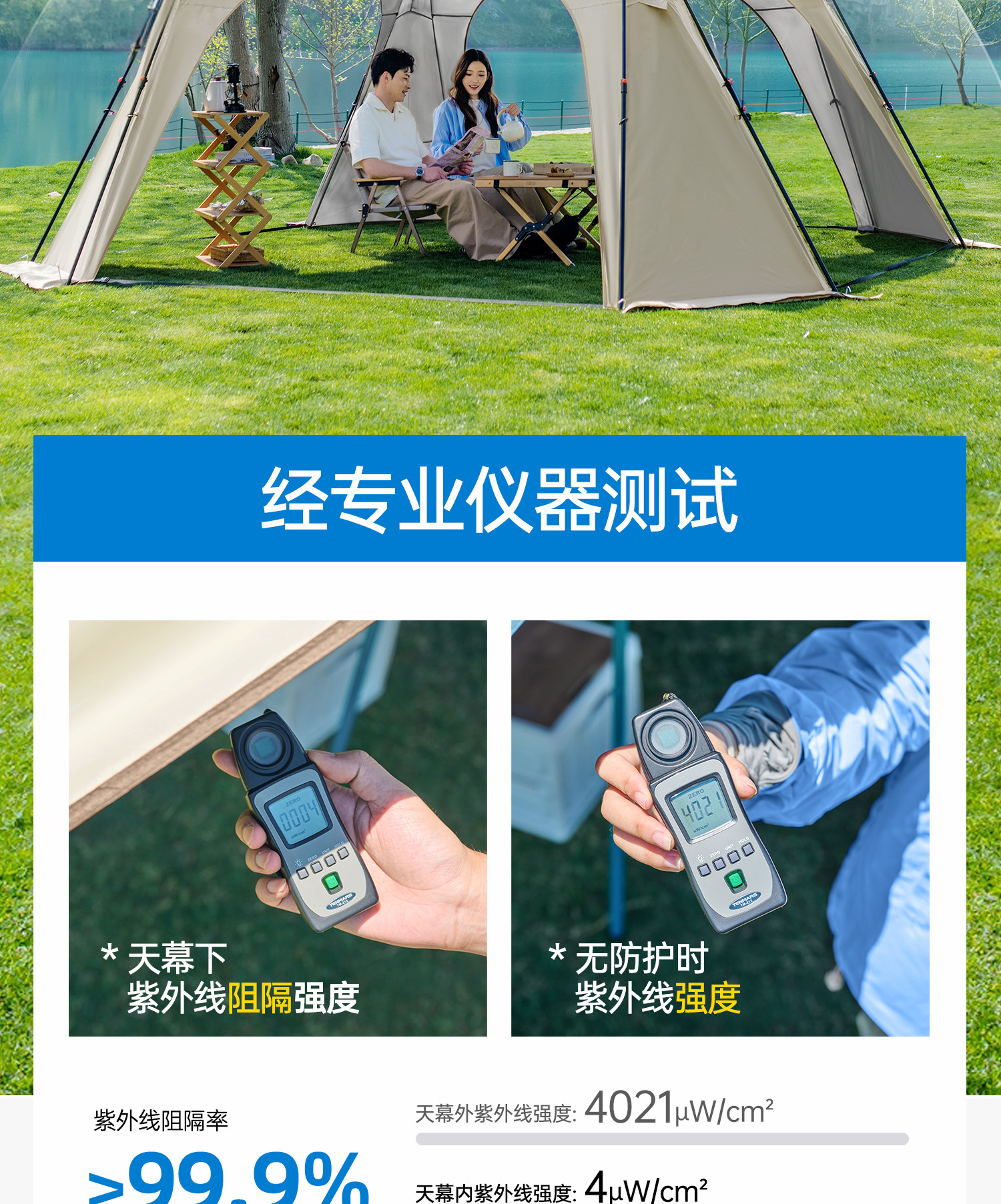 Vinyl Quick-Open No-Setup Dome Tent Outdoor Camping Gear Sun Protection Rainproof Canopy Stormproof